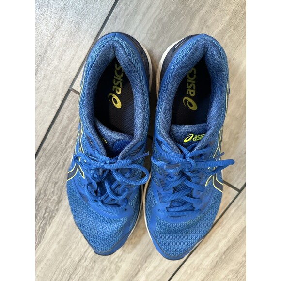 Asics Men's Running Shoes Blue-Yellow0Black Size 11 F820917 T705N - Picture 4 of 16